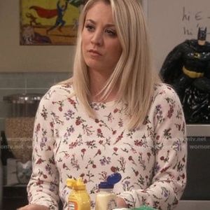 JOIE Feronia Moonlit Floral 100% Cashmere Sweater